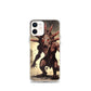 Titanic Dino iPhone Case — iPhone 12 mini case mockup, on phone