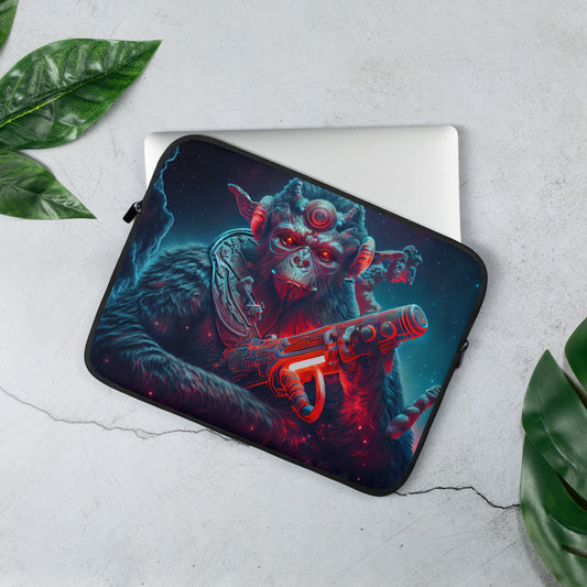 Galactic Marine Monkey Laptop Sleeve