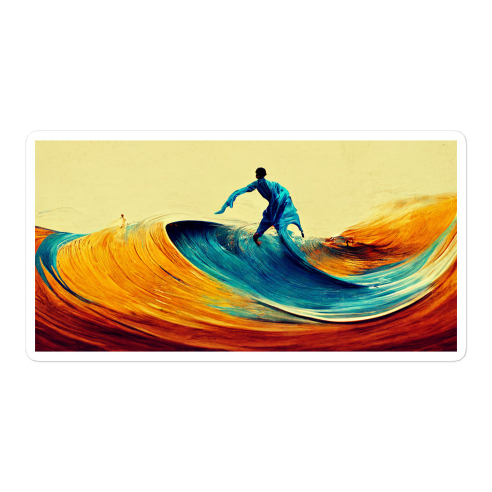 Painted Surfer Sticker