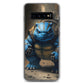 Blast Turtle Samsung Phone Case — Samsung Galaxy S10 case mockup, on phone