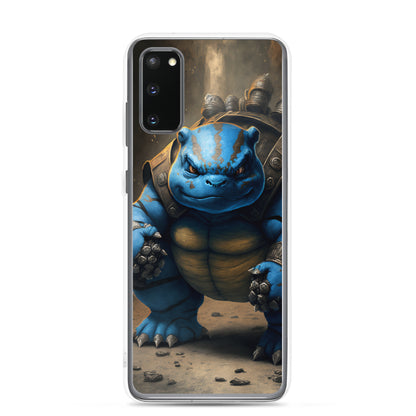 Blast Turtle Samsung Phone Case — Samsung Galaxy S20 case mockup, on phone