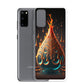 Pheonix Tear Samsung Phone Case — Samsung Galaxy S20 case mockup, with phone