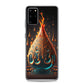 Pheonix Tear Samsung Phone Case — Samsung Galaxy S20 PLUS case mockup, on phone