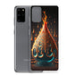 Pheonix Tear Samsung Phone Case — Samsung Galaxy S20 PLUS case mockup, with phone