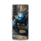 Blast Turtle Samsung Phone Case — Samsung Galaxy S21 case mockup, on phone