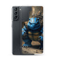 Blast Turtle Samsung Phone Case — Samsung Galaxy S21 case mockup, with phone