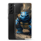 Blast Turtle Samsung Phone Case — Samsung Galaxy S21 PLUS case mockup, with phone