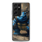 Blast Turtle Samsung Phone Case — Samsung Galaxy S21 ULTRA case mockup, on phone