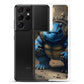 Blast Turtle Samsung Phone Case — Samsung Galaxy S21 ULTRA case mockup, with phone