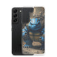 Blast Turtle Samsung Phone Case — Samsung Galaxy S22 case mockup, with phone