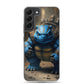 Blast Turtle Samsung Phone Case — Samsung Galaxy S22 PLUS case mockup, on phone