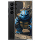 Blast Turtle Samsung Phone Case — Samsung Galaxy S22 ULTRA case mockup, with phone